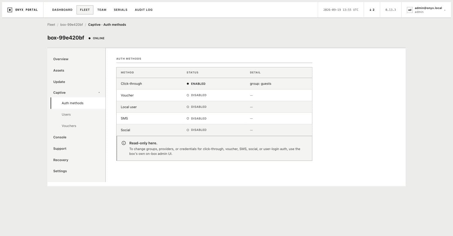 Screenshot of the guest Wi-Fi login page